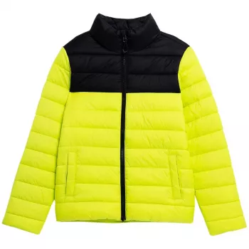 4F Jungen Puffer-Daunenjacke Saftiges Grün 4FJSS23TDJAM077 45S Größe 128