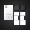 Tech-Protect Glass Flex+ Displayschutzfolie für Apple Watch 42mm (2er-Pack, Schwarz)