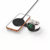 TECH-PROTECT A55 2-in-1 Magnetisches MagSafe-Ladegerät 25W Qi2.2 Schwarz