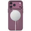 Tech-Protect Magmat MagSafe CC-Hülle für iPhone 17 Pro / 18 Pro - Dunkles Kirschrot/Klar