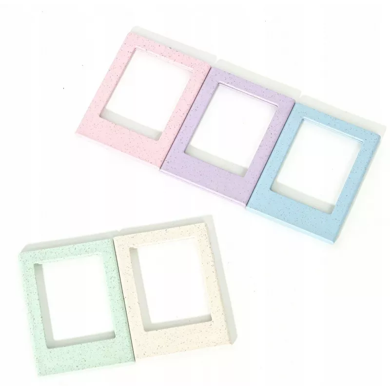 LOVEINSTANT 5x Magnetischer Bilderrahmen-Set für Fujifilm Instax Mini – Pastellfarben, Kühlschrank-Montage