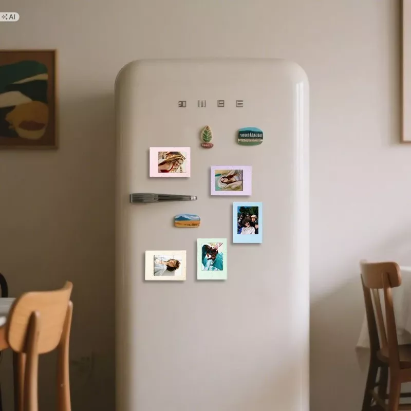 LOVEINSTANT 5x Magnetischer Bilderrahmen-Set für Fujifilm Instax Mini – Pastellfarben, Kühlschrank-Montage