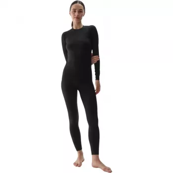 Thermoaktives Damen-T-Shirt 4F F176 Deep Black Allover Größe M/L