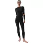 Thermoaktives Damen-T-Shirt 4F F176 Deep Black Allover Größe M/L