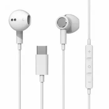 Beline USB-C In-Ear-Kopfhörer mit Mikrofon und Fernbedienung, Weiß