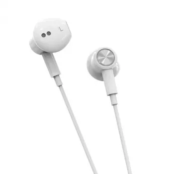Beline USB-C In-Ear-Kopfhörer mit Mikrofon und Fernbedienung, Weiß