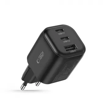 TECH-PROTECT NCA100W-GaN 3-Port GaN-Netzteil 100W PD 3.2 / QC3.0 Schwarz