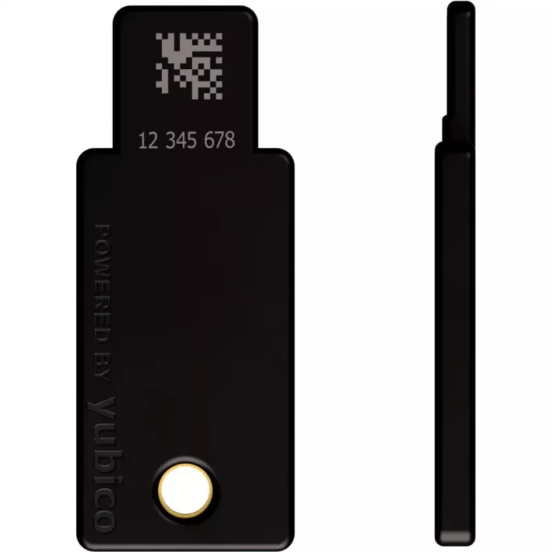 YubiKey 5 NFC Sicherheitsschlüssel 2er-Pack (Schwarz/Gold, USB-A & NFC)