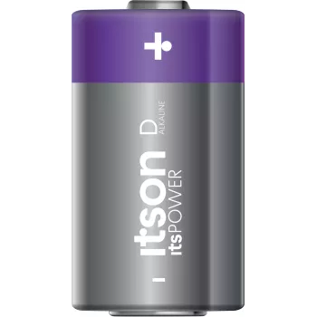 itson itsPOWER D Alkaline-Batterie, 2er-Pack (LR20IPO/2CP)