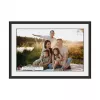 DENVER PFF-1019 10,1 Zoll FRAMEO HD Wi-Fi Digitaler Bilderrahmen mit 3 austauschbaren Rahmen (Schwarz, Weiß, Holz)
