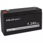 Qoltec AGM-Batterie 6V 7,2Ah VRLA wiederaufladbar, versiegelte Blei-Säure, wartungsfrei