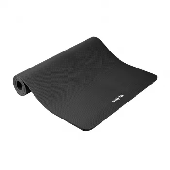 REBEL ACTIVE NBR Trainingsmatte 190x100x1,5 cm Schwarz - Yoga, Pilates, Fitness