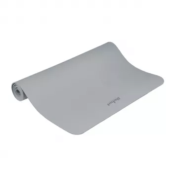 REBEL ACTIVE TPE Trainingsmatte 200x115x1 cm Grau - Yoga, Pilates, Fitness