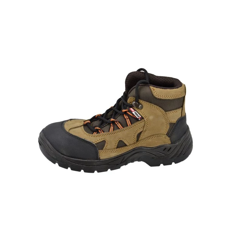 AWTOOLS Merano S3 Hochsicherheitsstiefel Größe 47 Schwarz mit Stahlkappe und durchtrittsicherer Zwischensohle