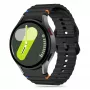 Tech-Protect Silicone Sport Uhrenarmband für Samsung Galaxy Watch4/5/5 Pro/6/7/FE, schwarz