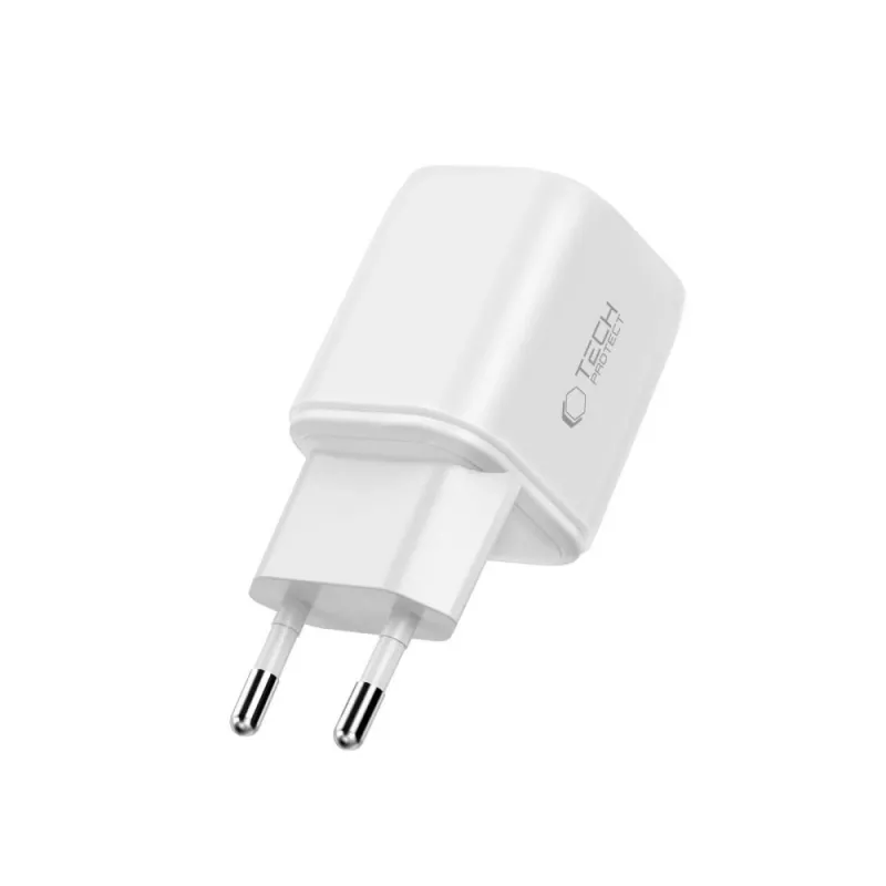 TECH-PROTECT NCA100W-GAN-AVS 3-Port GaN-Netzladegerät PD 3.2 100W / QC3.0 Weiß