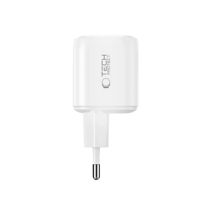 TECH-PROTECT NCA100W-GAN-AVS 3-Port GaN-Netzladegerät PD 3.2 100W / QC3.0 Weiß