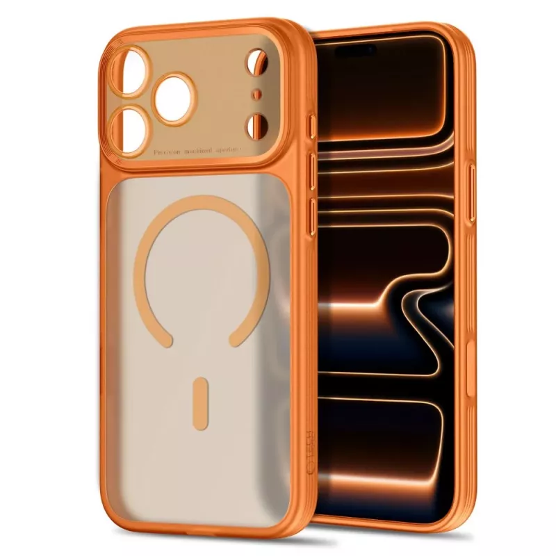 TECH-PROTECT MagPrime MagSafe CC iPhone 17 Pro / 18 Pro Matt Cosmic Orange