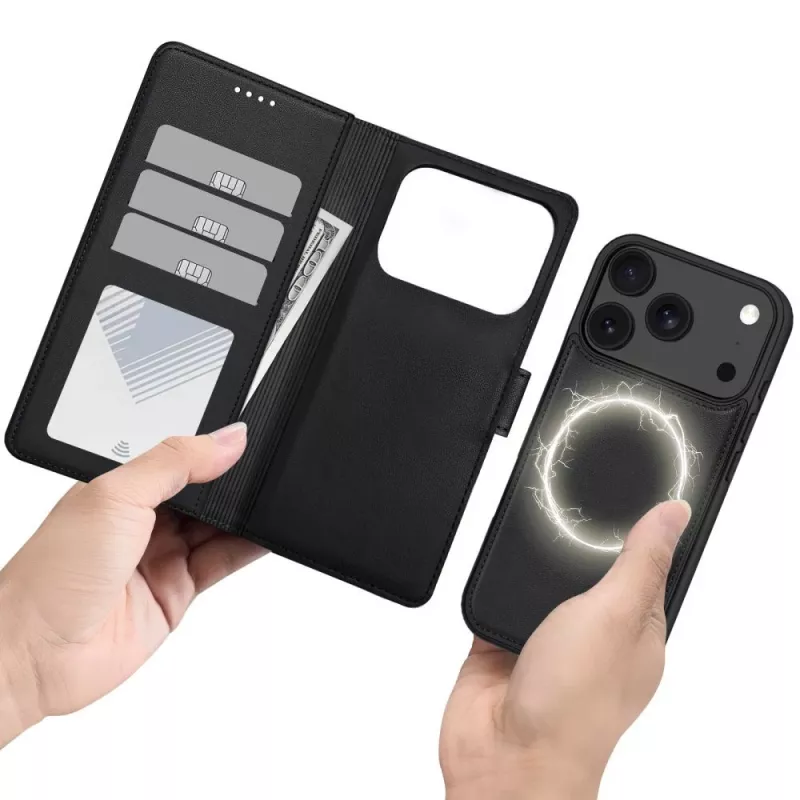 Tech-Protect MagSafe Wallet für iPhone 17 Pro Max / 18 Pro Max, Matt Schwarz