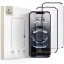 Tech-Protect Glass Fit+ Panzerglas Displayschutz für Apple iPhone 13/13 Pro/14/16e/17e, schwarzer Rahmen, 2er-Pack