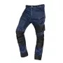 NEO TOOLS 81-360-1-XL Denim-Arbeitshose mit Oxford-Verstärkungen, Marineblau, Größe XL