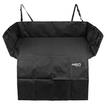 NEO TOOLS 11-474 Universelle Kofferraum-Schutzmatte für Autos, SUVs und Kombis, wasserdicht, schmutz- und kratzfest, Schwarz, 145 x 120 cm