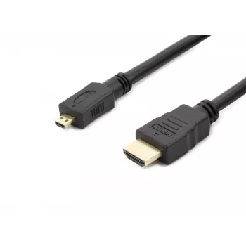 Accura HDMI-zu-Micro-HDMI-Kabel 1,8m 4K High-Speed mit Ethernet Schwarz