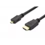 Accura HDMI-zu-Micro-HDMI-Kabel 1,8m 4K High-Speed mit Ethernet Schwarz