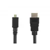 Accura HDMI-zu-Micro-HDMI-Kabel 1,8m 4K High-Speed mit Ethernet Schwarz