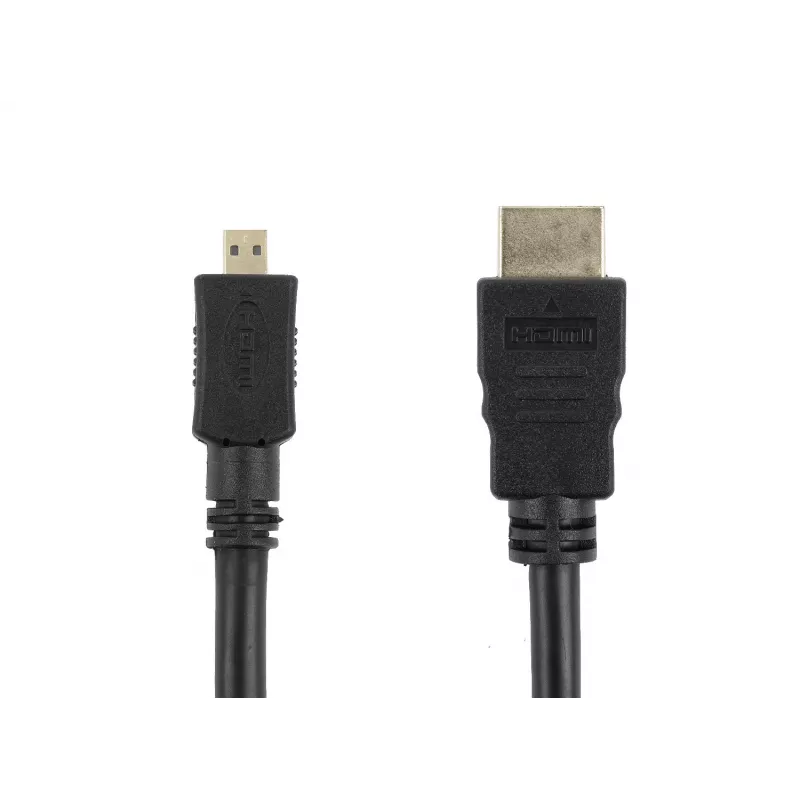 Accura HDMI-zu-Micro-HDMI-Kabel 1,8m 4K High-Speed mit Ethernet Schwarz