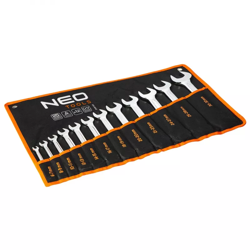 NEO TOOLS Doppel-Maulschlüssel-Satz 6-32 mm, 12-teilig