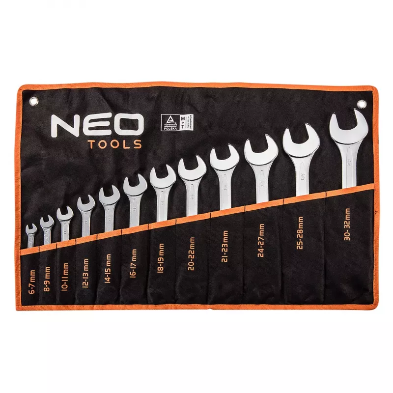 NEO TOOLS Doppel-Maulschlüssel-Satz 6-32 mm, 12-teilig