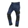 NEO TOOLS 81-360-1-L Denim-Arbeitshose mit Oxford-Verstärkungen, Marineblau, Größe L
