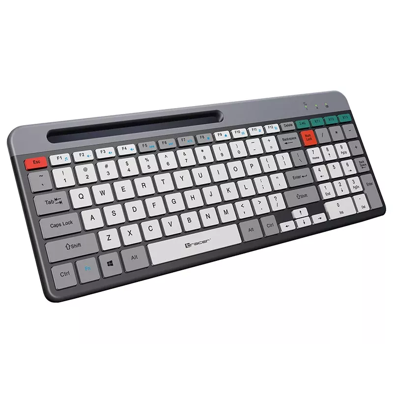 TRACER SHARP Funk-Tastatur, 2,4 GHz, Vollformat, QWERTY, Schwarz