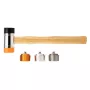 NEO TOOLS Soft-Face Hammer mit austauschbaren Einsätzen 660 g, 45 mm, Fiberglasstiel