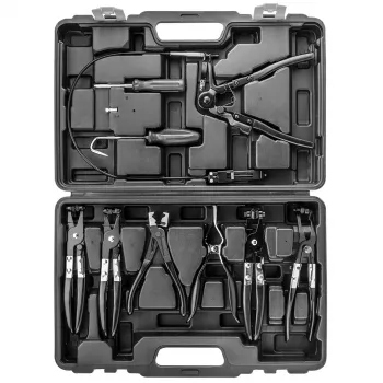 NEO TOOLS 9-teiliges Schlauchklemmen-Zangen-Set mit ergonomischen Griffen und Tragekoffer
