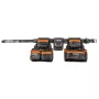 NEO TOOLS 84-330 Professioneller Werkzeuggürtel mit 12 Taschen, Heavy-Duty-Polyester, Schnellverschluss-Schnalle, verstellbar 80-120 cm, Schwarz/Grau
