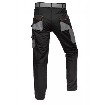 NEO Tools 81-238-XL Schutzhose mit 9 Taschen und verstärkten Knien, Grau/Schwarz, Größe XL