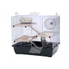 INZ INTER-ZOO Pinky 3 Zink schwarzer Nagetierkäfig 500x330x455 mm