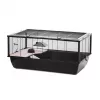 INZ INTER-ZOO Bob + Wood Kleintierkäfig Schwarz 780x480x360 mm