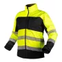NEO TOOLS Softshell-Warnarbeitsjacke, Gelb/Schwarz, Größe XL