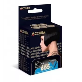 Accura Kompatible schwarze Tintenpatrone HP 655XL (CZ109AE) Hohe Ergiebigkeit