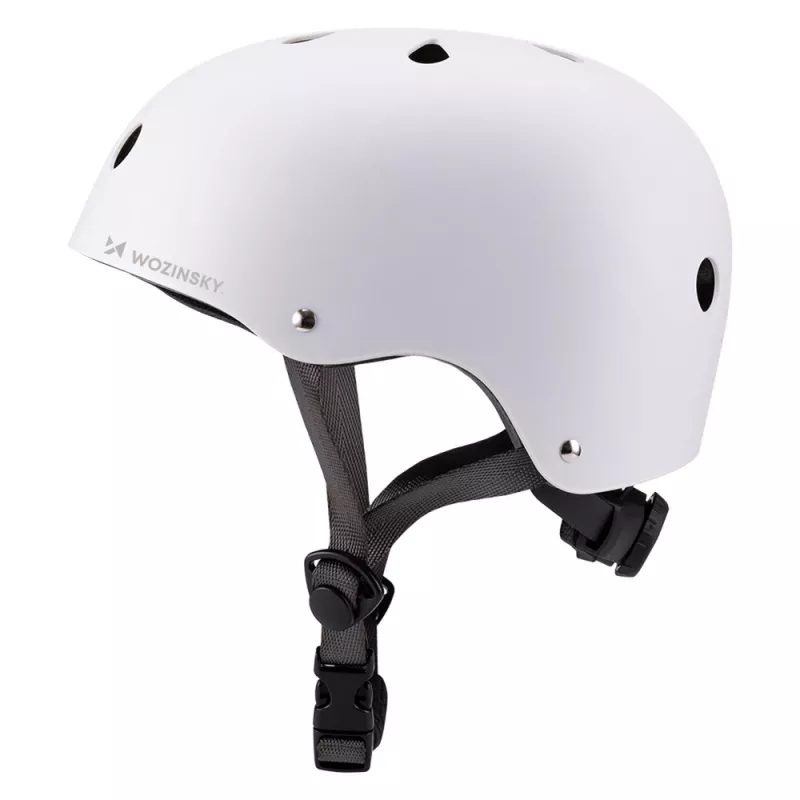 WOZINSKY BMX/Scooter Fahrradhelm Leichtgewicht 48-52 cm - Weiß