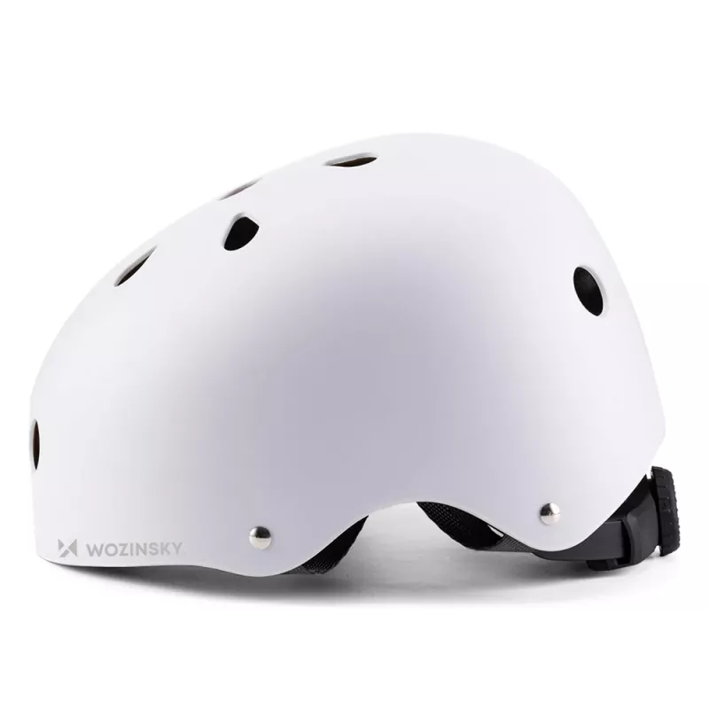 WOZINSKY BMX/Scooter Fahrradhelm Leichtgewicht 48-52 cm - Weiß