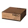 NEO TOOLS 90-037 Elektro-Heizlüfter 2000W PTC-Keramik-Heizlüfter mit einstellbarem Thermostat, Überhitzungs- und Kippschutz, tragbarem Tragegriff, Schwarz/Grau