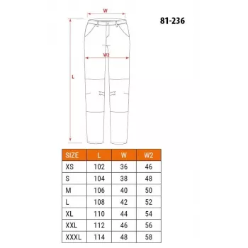 NEO TOOLS 81-236-S Schutzhose Schwarz Größe S