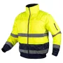 NEO TOOLS 3-in-1 Warnschutz-Arbeitsjacke mit Isolierung, Gelb/Navy, Größe M