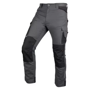 NEO TOOLS Mix&Match Arbeitshose mit Cordura-Verstärkungen, Grau-Schwarz, Größe XXL