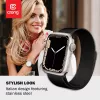Crong Milano Steel - Edelstahlband für Apple Watch 44/45/46/49 mm (Schwarz)