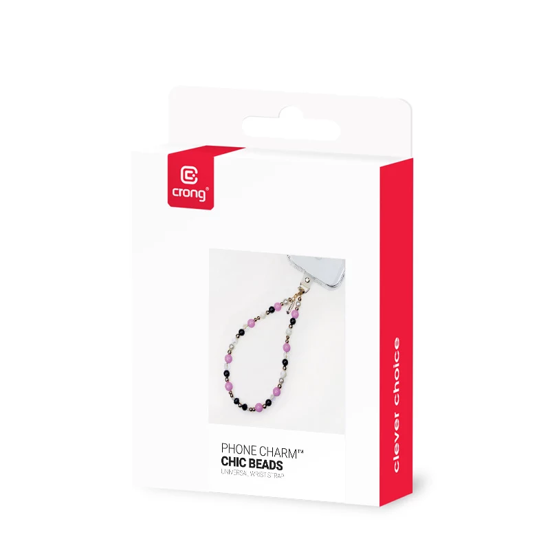Crong Phone Charm - Handyband mit schicken Perlen (Universelles Lanyard)